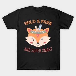Wild and Free I Smart Boho Fox T-Shirt